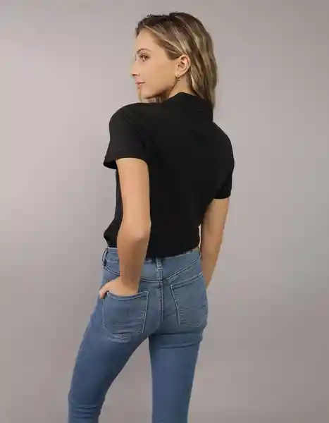 Camiseta Mujer Negro Talla MEDIUM 9899001 American Eagle