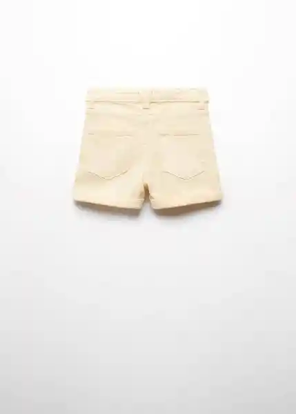 Short Chip Amarillo Pastel Talla 09 Niñas Mango