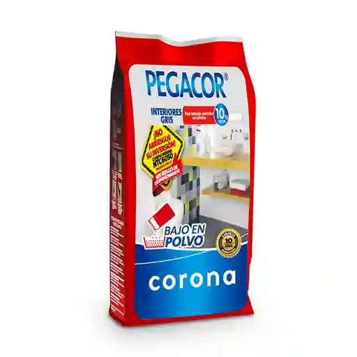 Corona Pegacor Cerámico Gris (bulto X25kg)