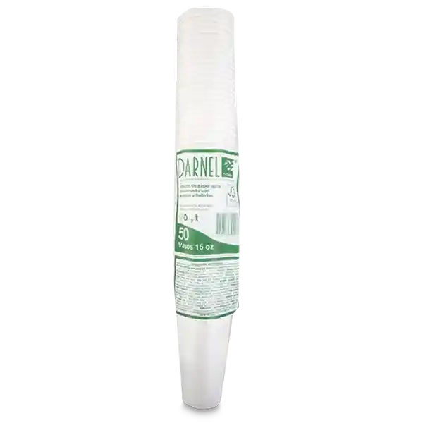 Darnel Vaso Naturals Blanco Babidas Frías 16 oz