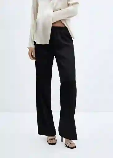 Pantalón Sati Negro Talla XS Mujer Mango