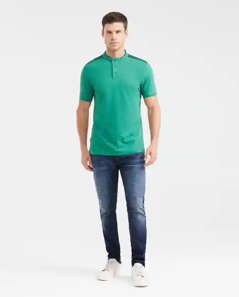 Camiseta Polo Neru Neck Verde Cebollín Oscuro XL Chevignon