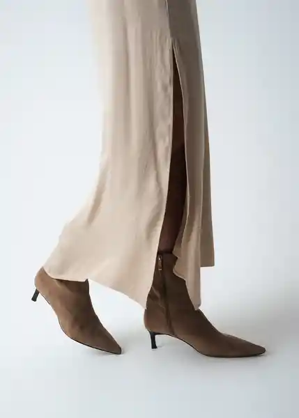 Falda Amber Beige Escarcha Claro Talla 6 Mujer 543G370 Naf Naf