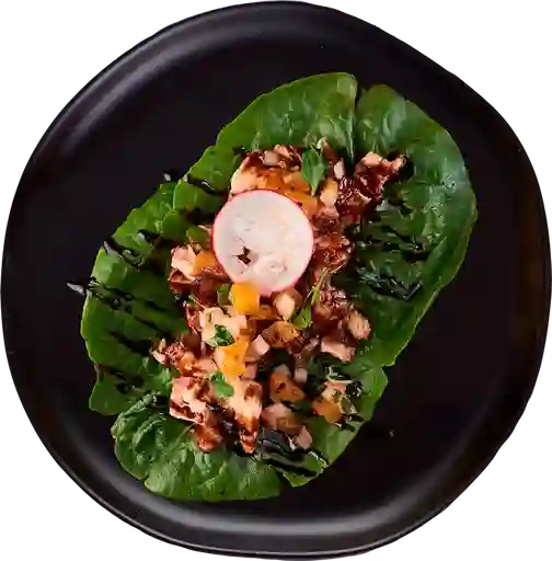 Taco Porkbelly Hoja Lechuga