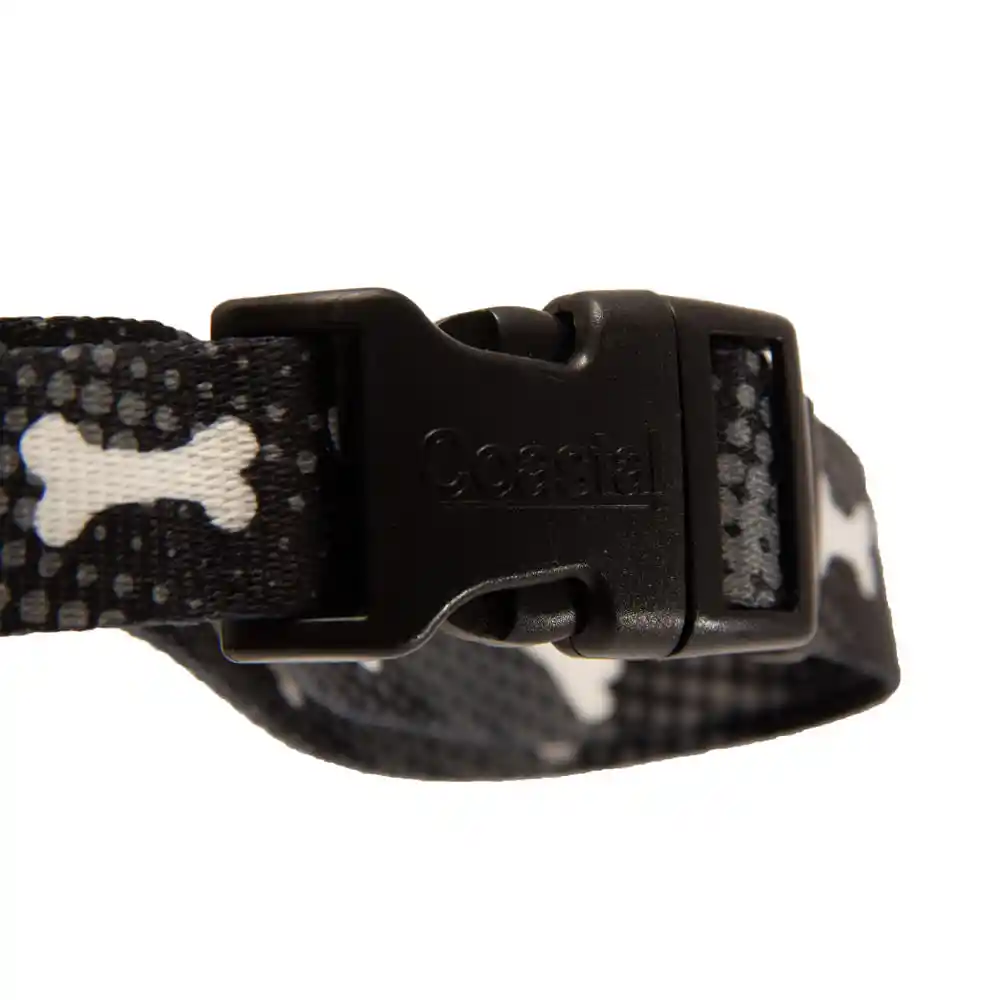 Coastal Pet Collar Para Perro Sty Huesos Negro L