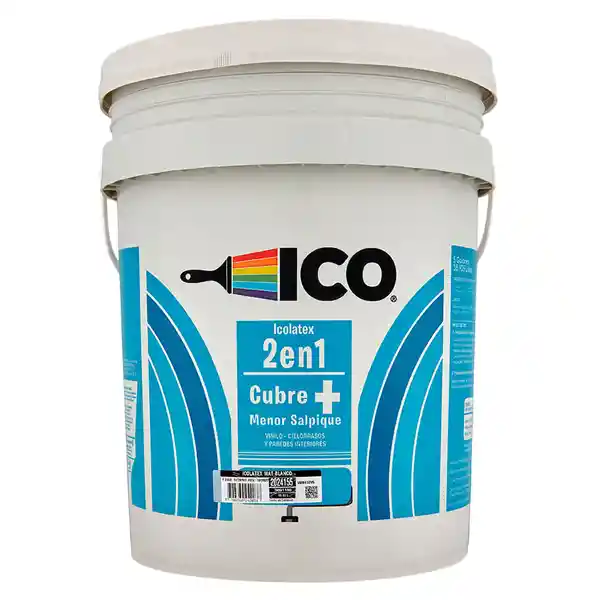 Ico Vinilo Tipo 3 Látex Blanco 2 en 1