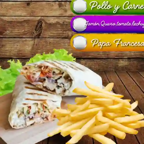 Shawarma Mixto Personal con Papa