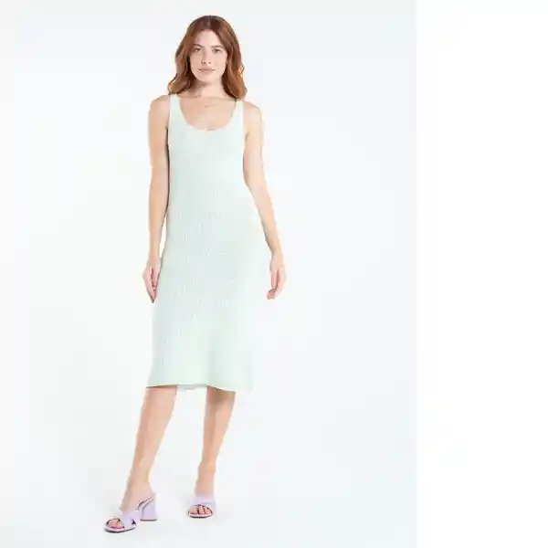 Vestido Diamante Mujer Azul Despejado Claro Talla S Naf Naf