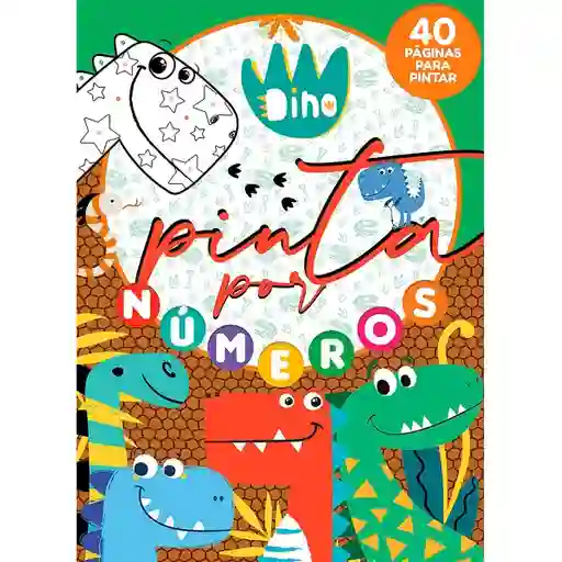 Bros Libro Pinta Por Números Dino