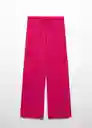 Pantalón Till-A Fucsia Talla S Mujer Mango