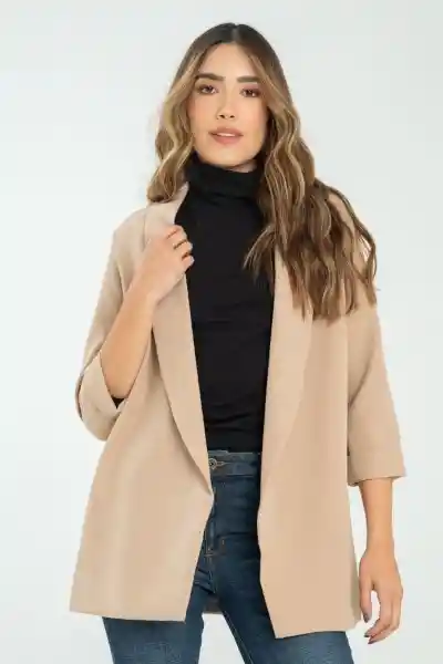 Blazer Ginebra Color Beige Medio Talla M Ragged