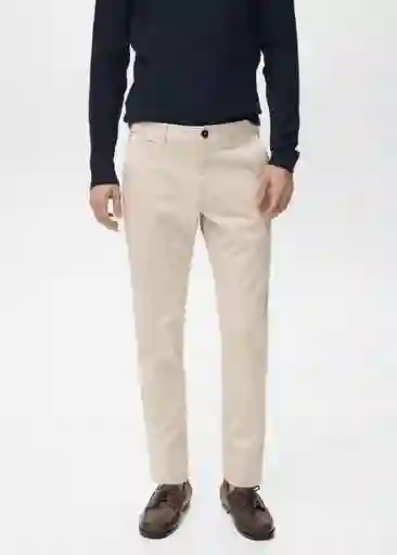 Pantalón Prato Crudo Talla 42 Hombre Mango