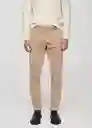 Pantalón Berdam Beige Talla 40 Hombre Mango