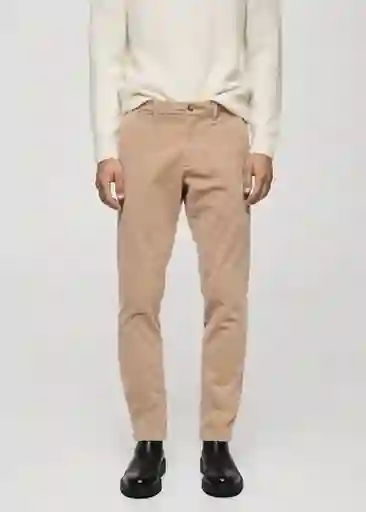 Pantalón Berdam Beige Talla 40 Hombre Mango