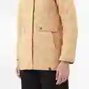 Chaqueta Cuello Alto Manga Larga Café Talla L 725583