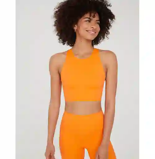 Top Deportivo Aerie Naranja Talla MEDIUM American Eagle