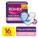 Toallas Femeninas Kotex Nocturna 16U