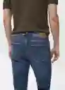 Jean Jan Tejano Oscuro Talla 40 Hombre Mango