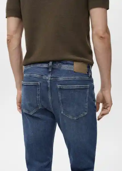 Jean Jan Tejano Oscuro Talla 40 Hombre Mango