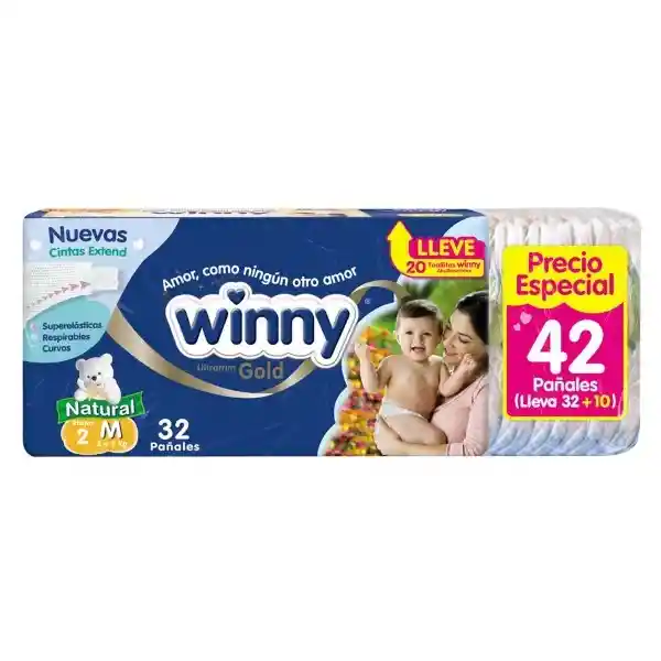 Winny Gold Pañal Etapa 2 + Toallita Avena Precio Especial