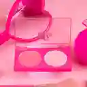 Paleta de Rubor e Iluminador 02 Barbie Miniso