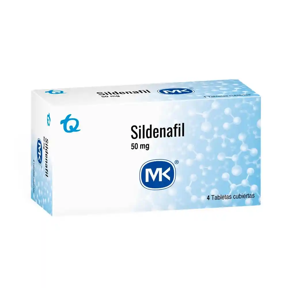 Sildenafil 50 Mg Caja X 4 Tabletas (mk)