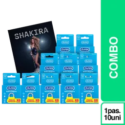 Combo 10 Durex Condón Extra Seguro + Shakira Bogotá Vip Oriental