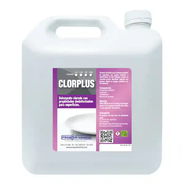 Detergente Líquido Alcalino Clorado Clorplus