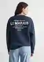 Buzo Sudadera Marais Navy Talla 21 Teen Niñas Mango