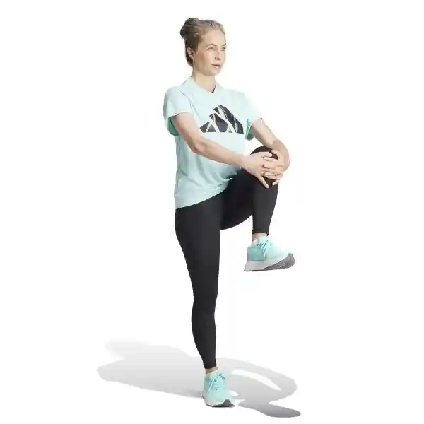 Adidas Camiseta Run It Bl Tee Para Mujer Azul Talla M