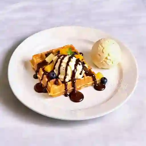 Waffle de Topping