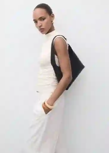 Camiseta Julia Off White Talla S Mujer Mango