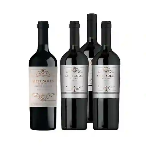 Combo Siete Soles Vino Tinto Cabernet Sauvignon