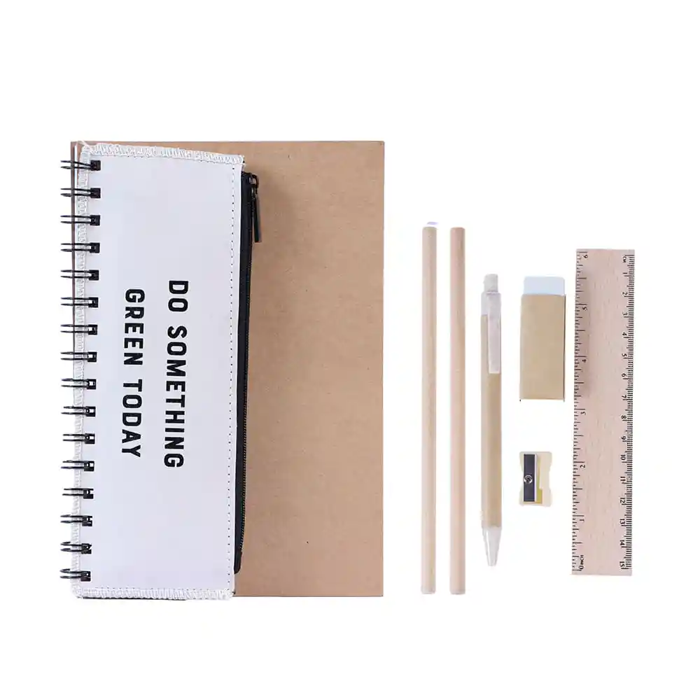 Set Cuaderno en Espiral A5 Eco Friendly Series B Miniso