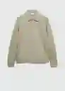 Sudadera Beach Khaki Talla S Hombre Mango