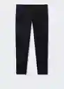 Pantalón Borne Negro Talla 46 Hombre Mango