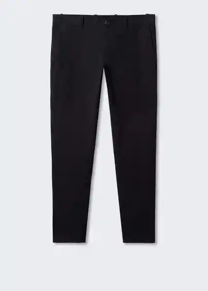 Pantalón Borne Negro Talla 46 Hombre Mango