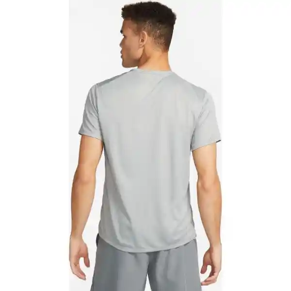 Nike Camiseta Df Uv Miler Ss Para Hombre Gris Talla XL