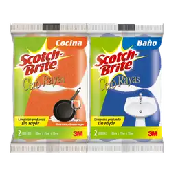   Scotch Brite  Cero Rayas Presentacion Para Cocina Y Bano 