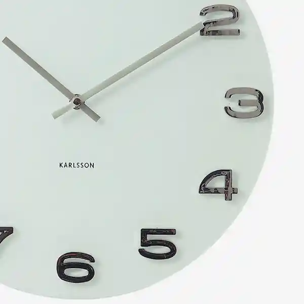 Inkanta Reloj de Pared Vintage Plateado