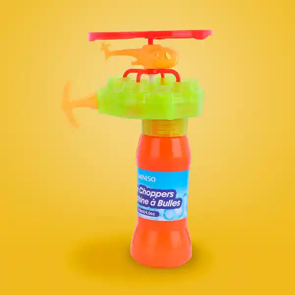 Helicóptero de Solución de Burbujas Miniso