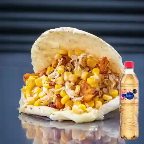 Combo Arepa Maduro + Brisa Saborizada Manzana 600ML