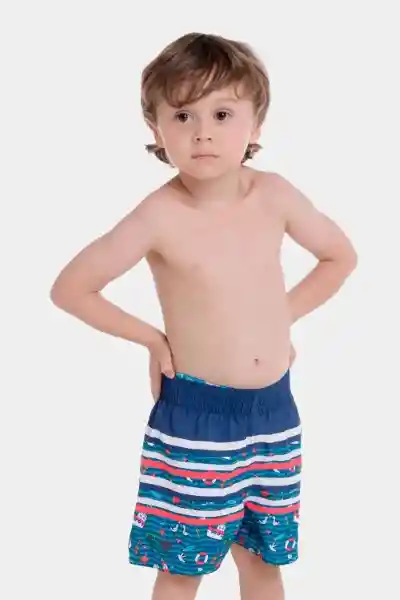 Pantaloneta Harbor Hoppers Bebé Masculino Talla 6 Speedo