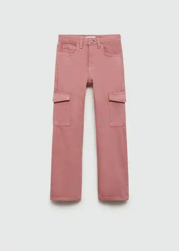 Jean Cargo7 Rosa Talla 11 Niñas Mango