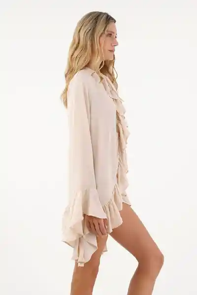 Camisa Aurea Café Talla 02 M