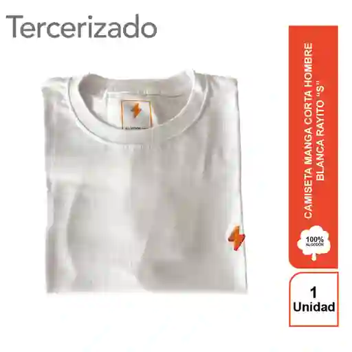 Rayito Camiseta Hombre Blanca S