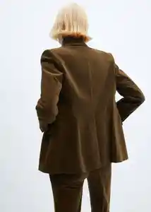 Blazer Americana Malibu Khaki Talla L Mujer Mango