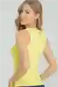 Top Basic Color Amarillo Brillante Talla S Ragged