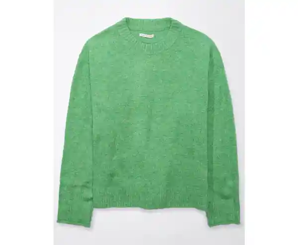 Suéter Tejido de Mujer Verde Talla Large American Eagle