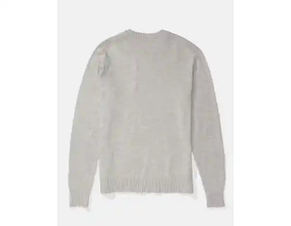 Suéter Tejido Hombre Color Gris Talla X-Small American Eagle